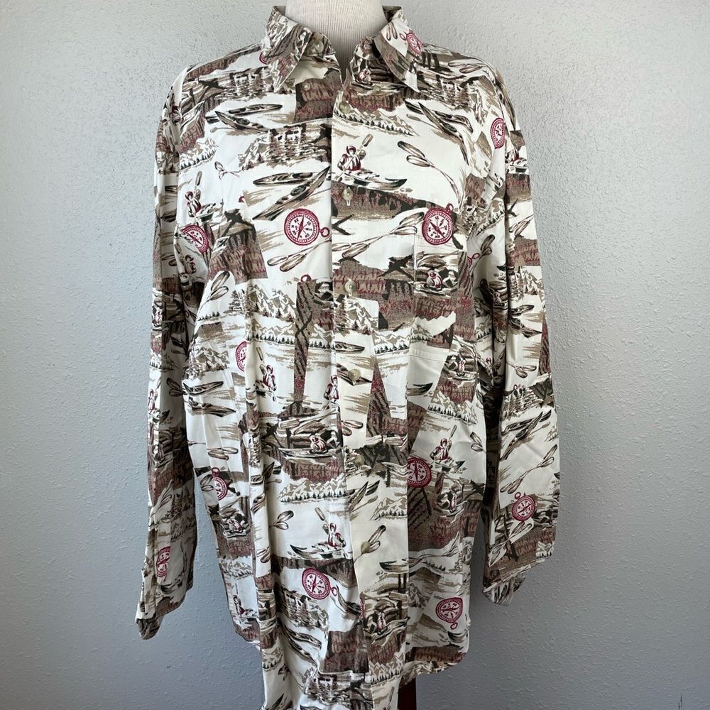 Authentic Outfitters Roundtree & Yorke Button Down Shirt Size XL EUC